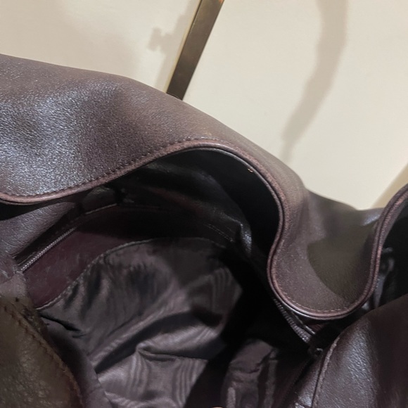 Vintage Gucci Leather Bamboo Top Handle Xl Crossbody Bag - Picture 14 of 16